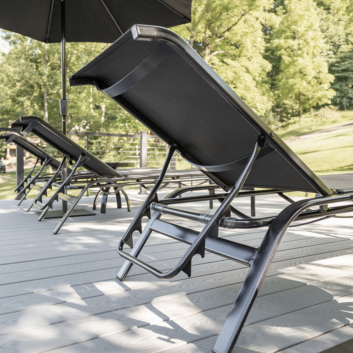 Murphy Sling Chaise Lounge Without Arms - Image 3