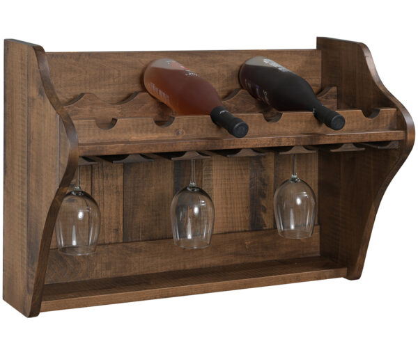 6 Bottle Wine Shelf - Roughsawn