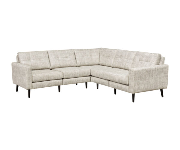 Serene 5 Seat Sectional Flat Arm