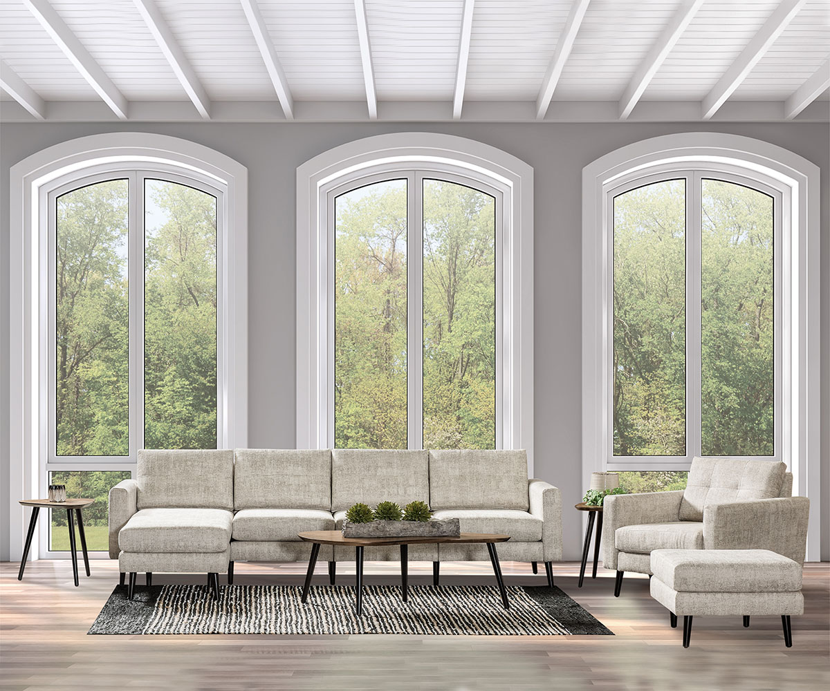 Serene Loveseat Tear Drop Arm - Image 3