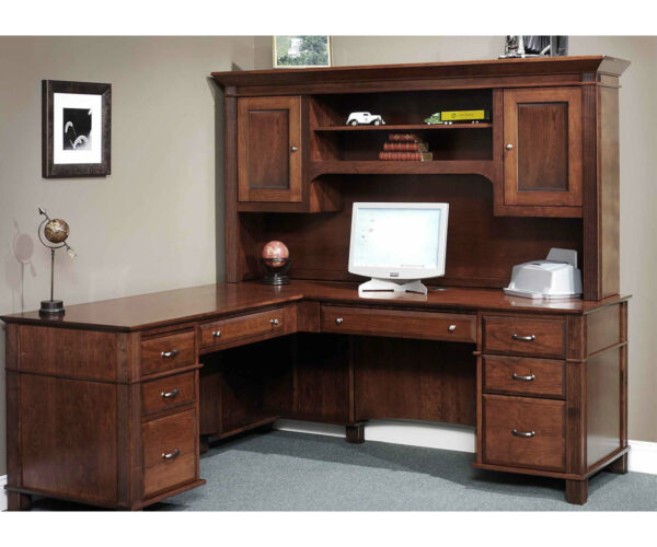 Arlington L-Desk With Hutch