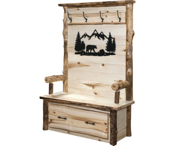 Yellowstone Hall Bench With Silhouette