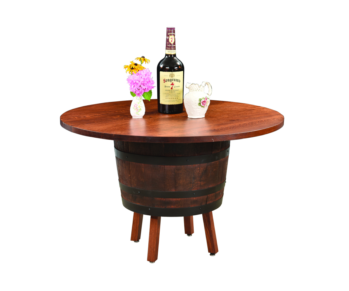 Barrel Table With Legs