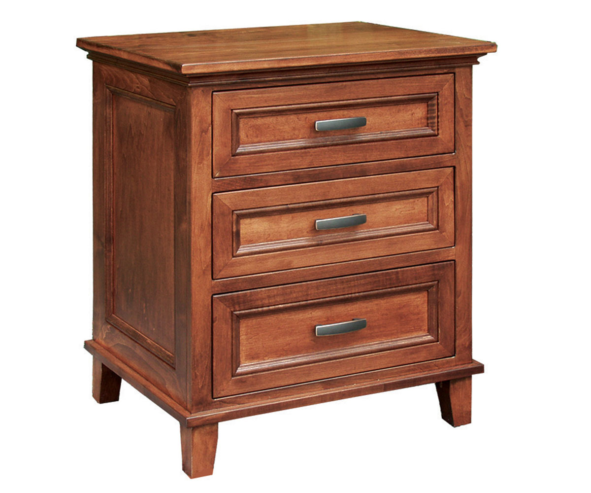 Brooklyn 3 Drawer Nightstand