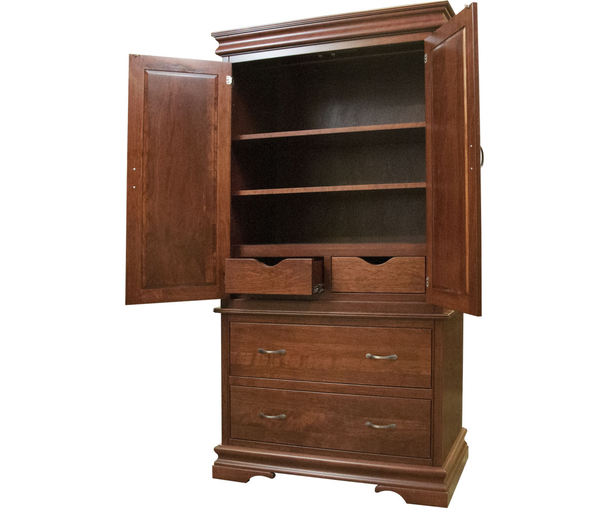 Heirloom Sleigh Armoire - Image 2