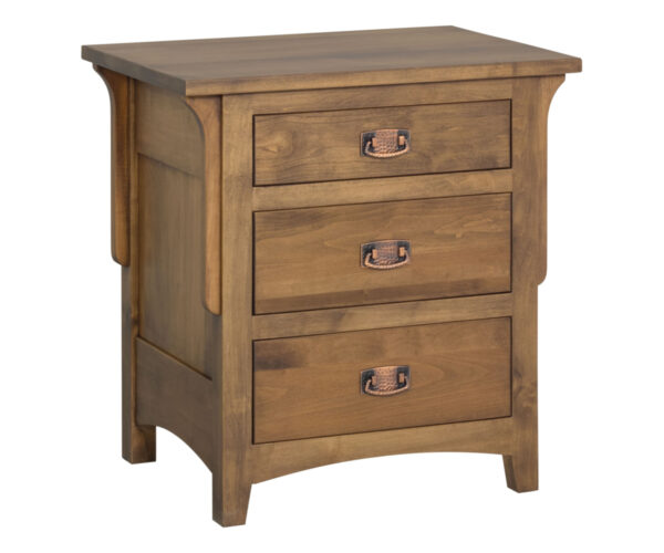 Millcreek Mission Three Drawer Nightstand