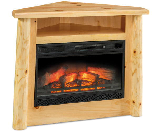 Corner Fireplace with Opening