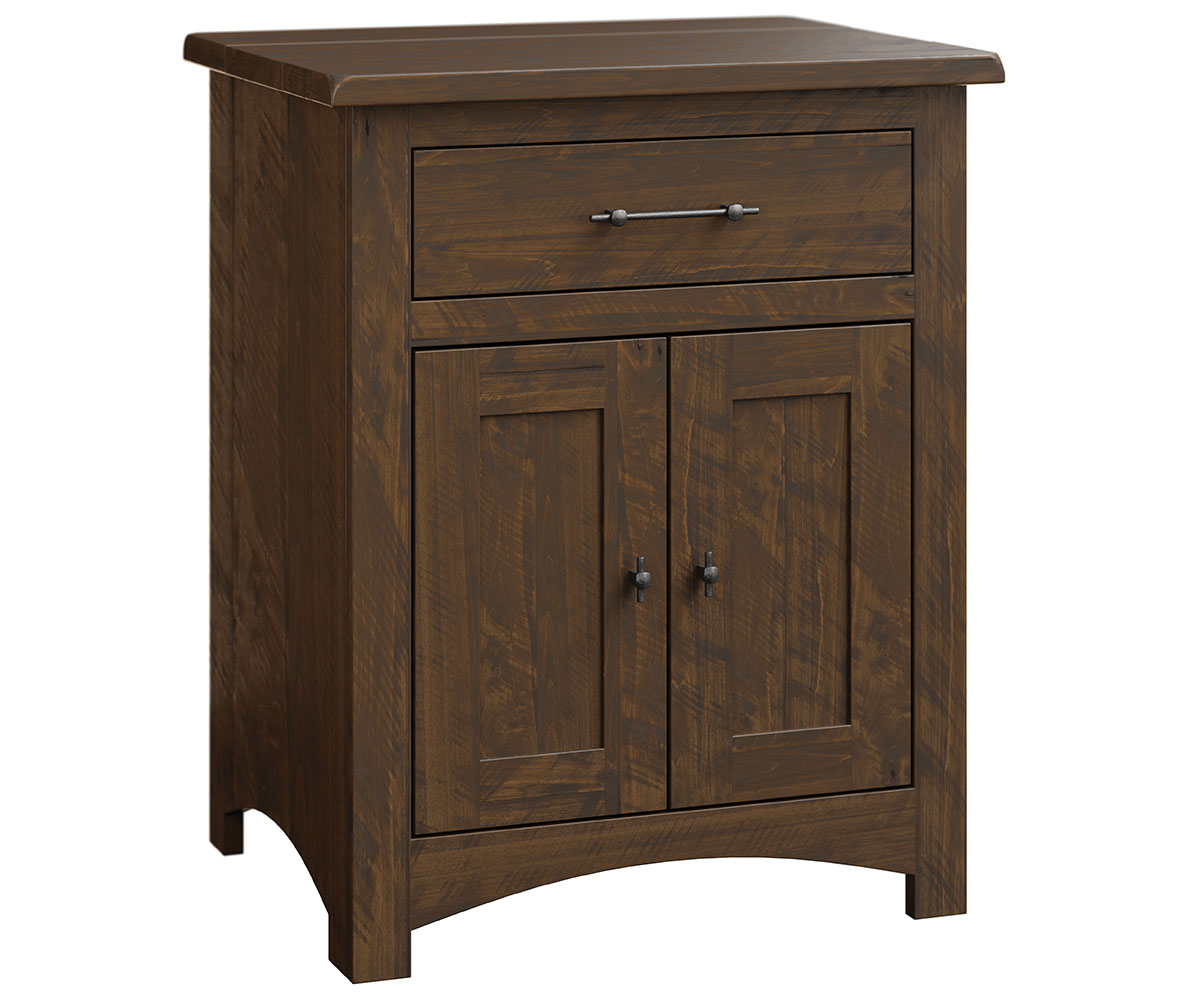 Barn Floor 2 Door Nightstand