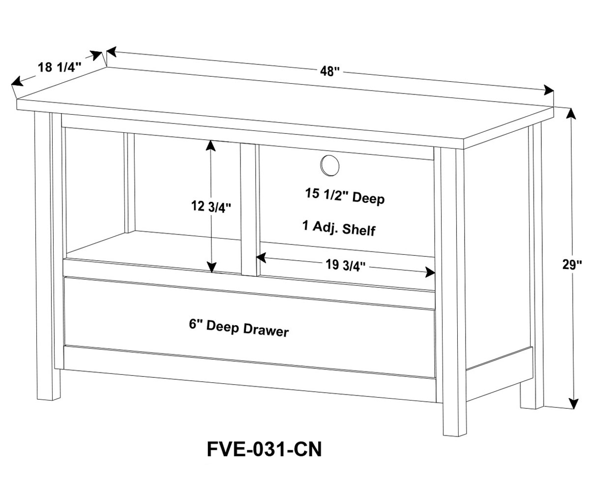 Centennial Media Stand - 48"W - Image 2