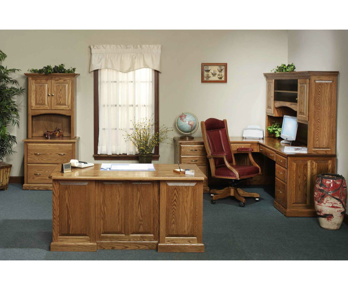 Highland L-Desk With Hutch - Image 3