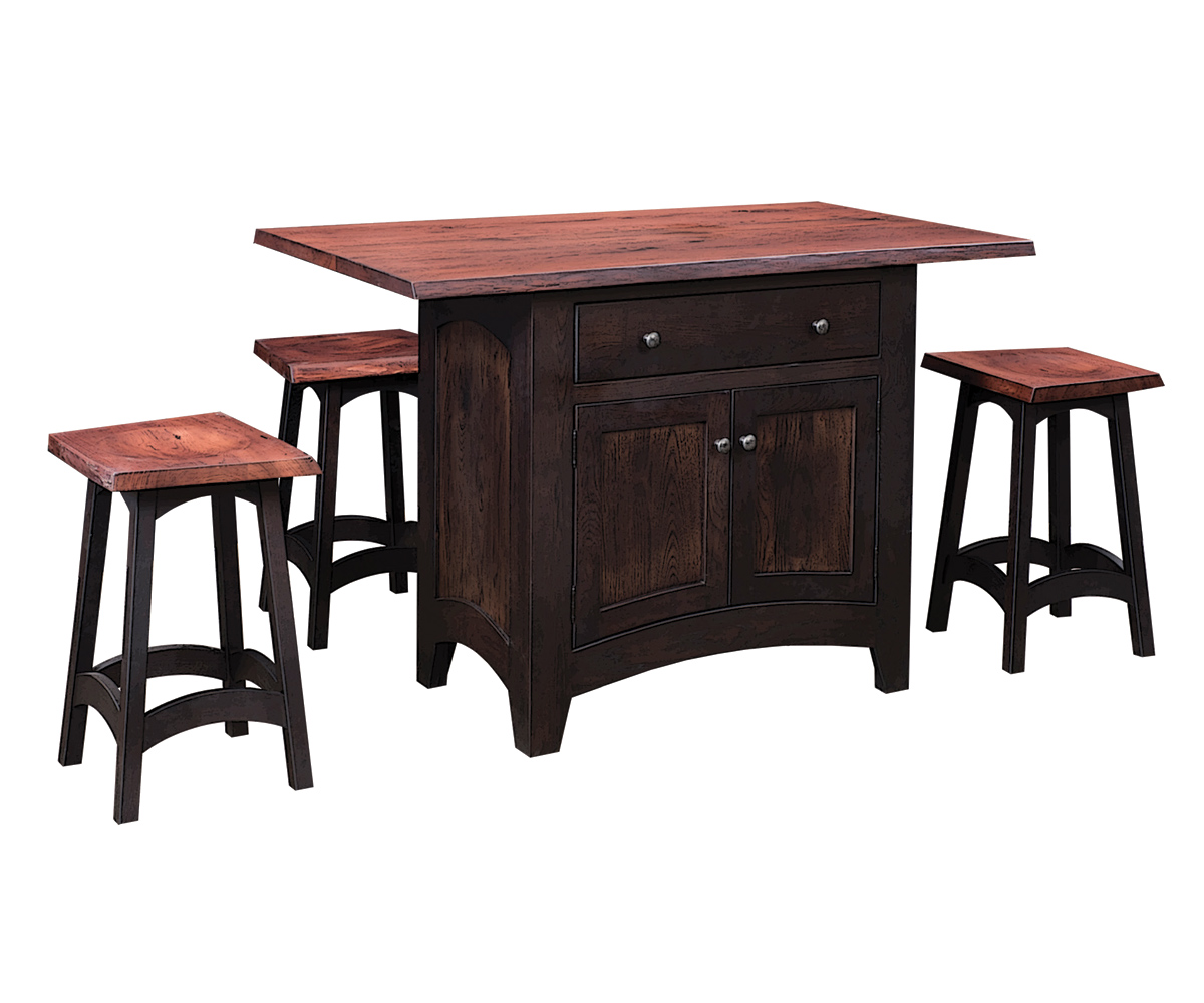 Illusions Bar Stool - Live Edge - Image 2