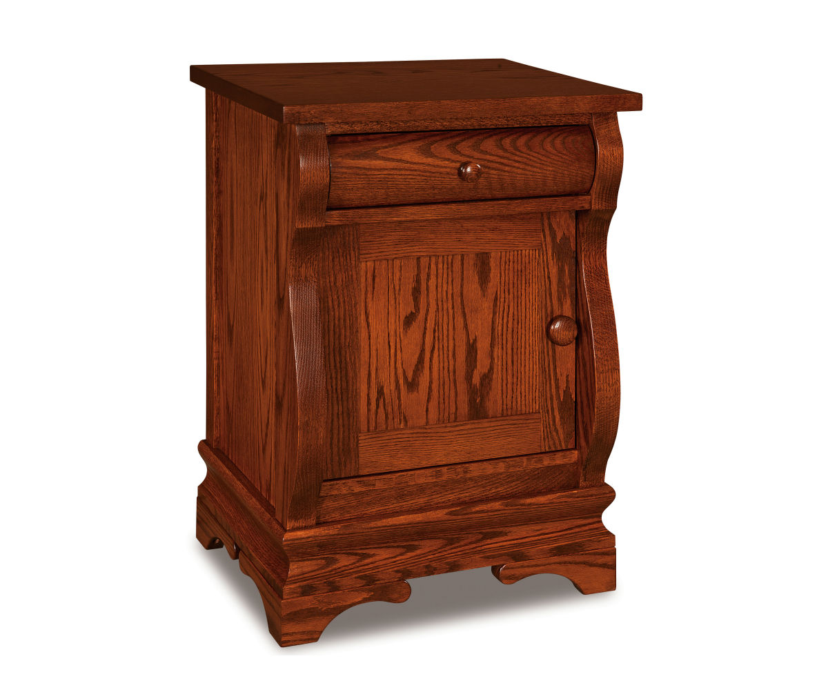 Chippewa Sleigh 1 Drawer 1 Door Nightstand - 20½"W