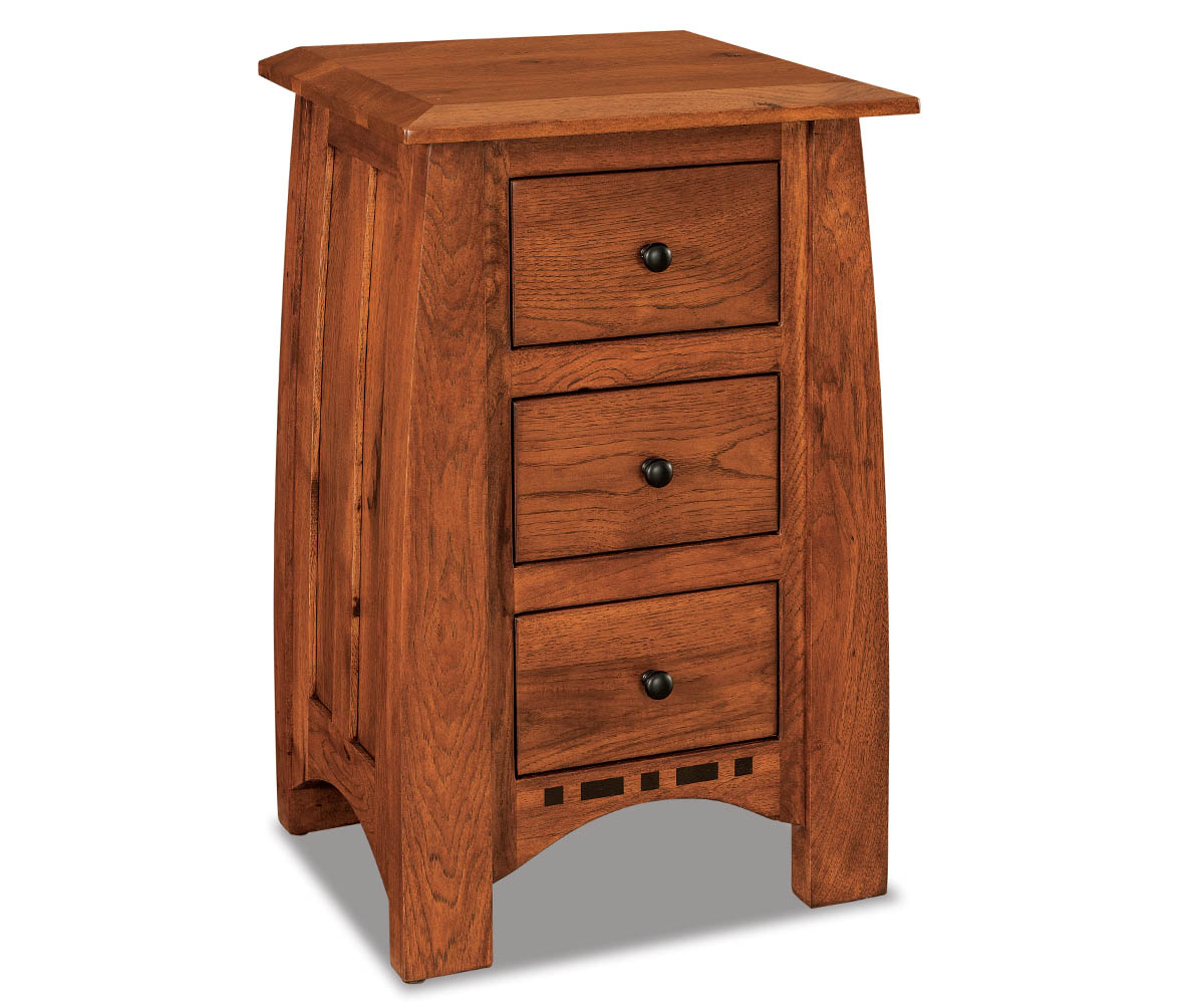 Boulder Creek 3 Drawer Nightstand
