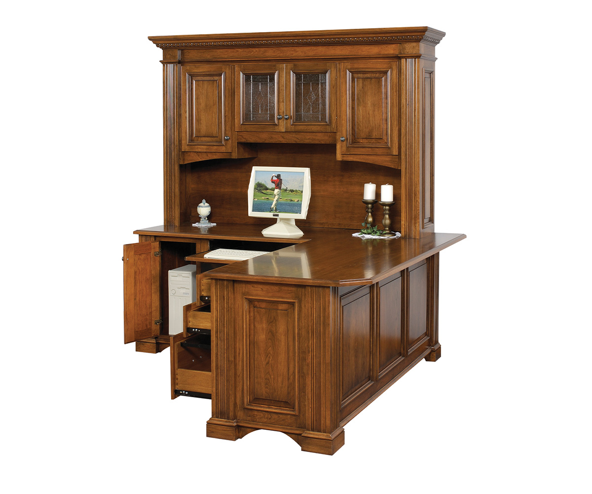 Lincoln Corner Desk & Hutch - Image 2