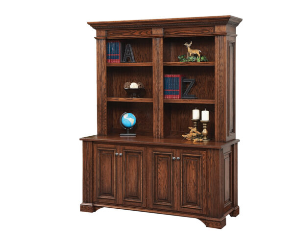 Lincoln Double Door Base and Bookshelf Hutch