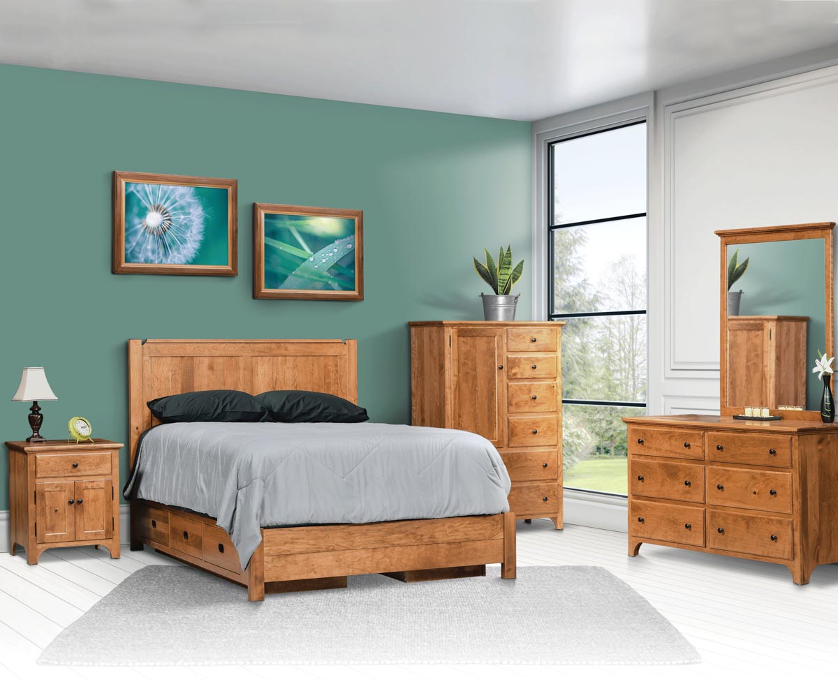 Bradford Panel Bed With Storage Rails - Image 2