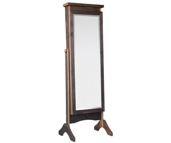 Reclaimed Oak Barnwood Cheval Mirror