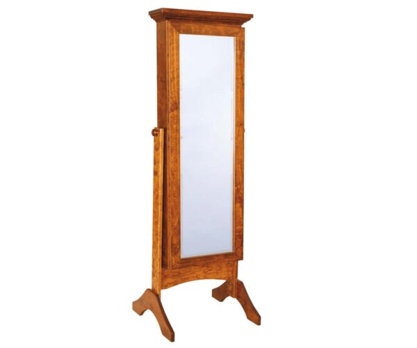 Cheval Mirror With Sliding Door
