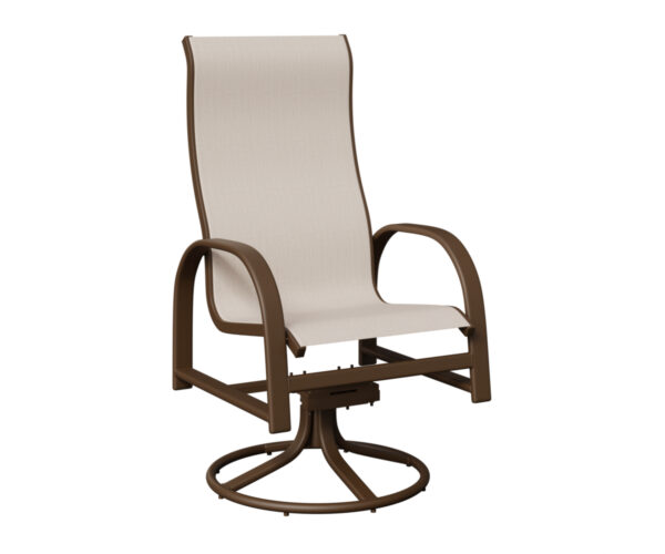 Murphy High Back Sling Swivel Rocker Dining Chair