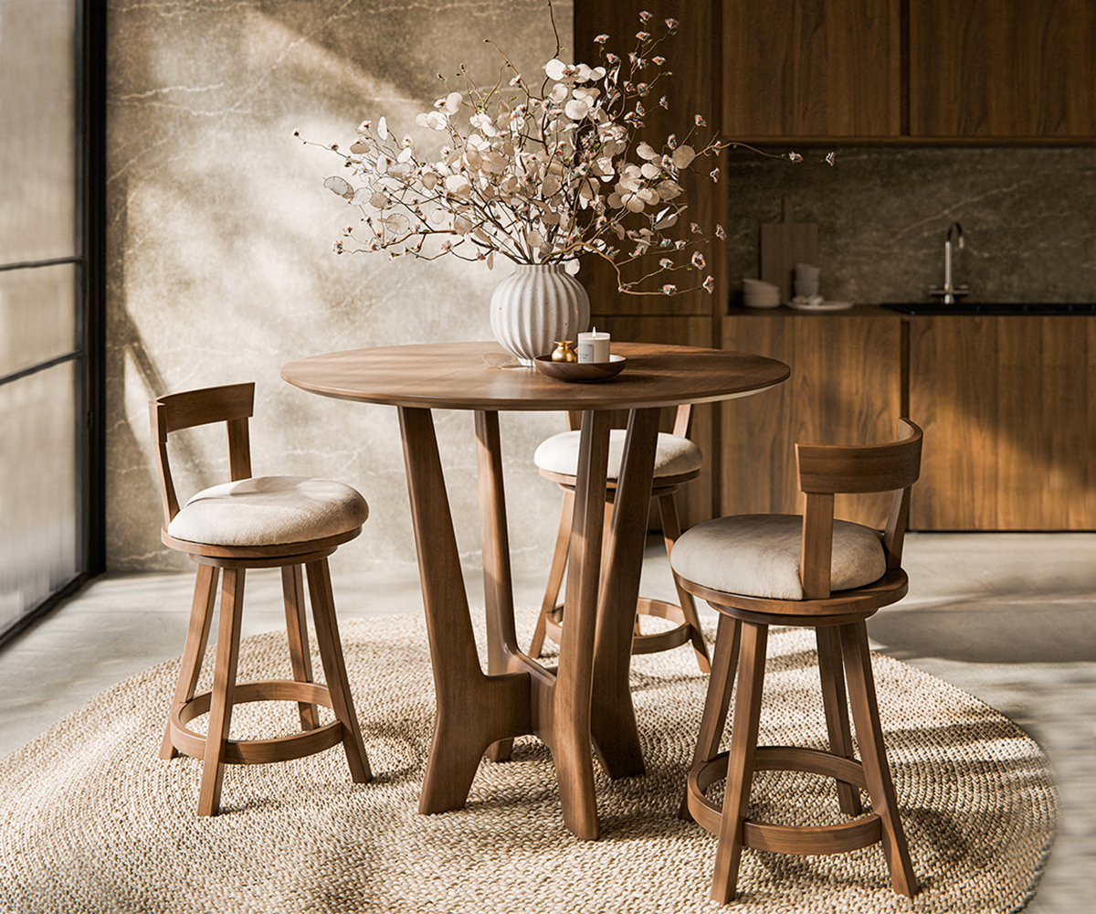 Turnstone 24" Swivel Bar Stool with Back - Image 2