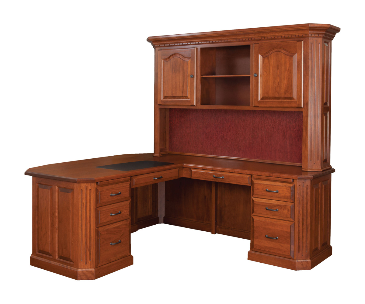 Fifth Avenue Executive L Desk With Hutch