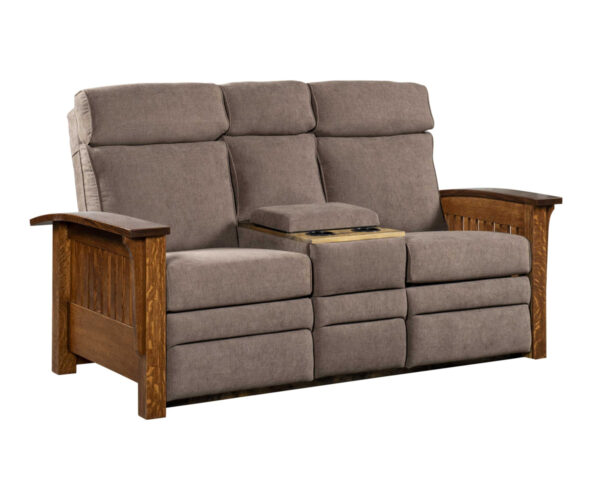 Mission Center Console Recliner Love Seat
