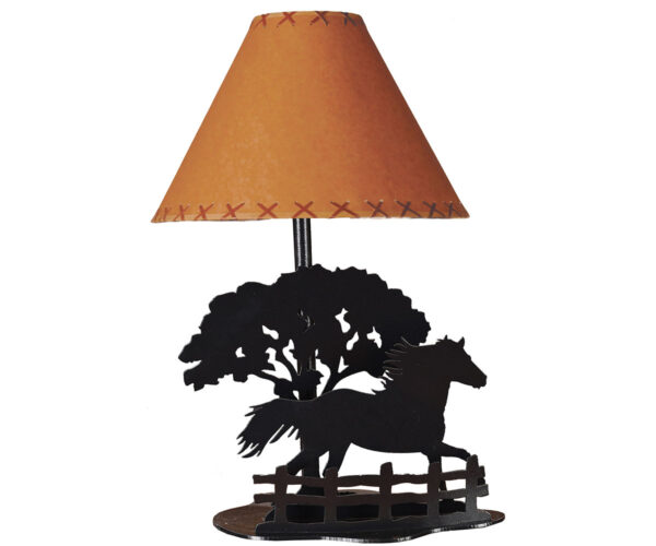 Metal Table Lamp - Horse