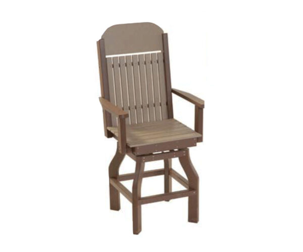 Mission Balcony Swivel Arm Chair