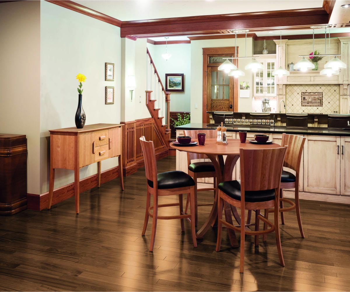 Rippleback Round Pedestal Solid Top Dining Table - Image 2