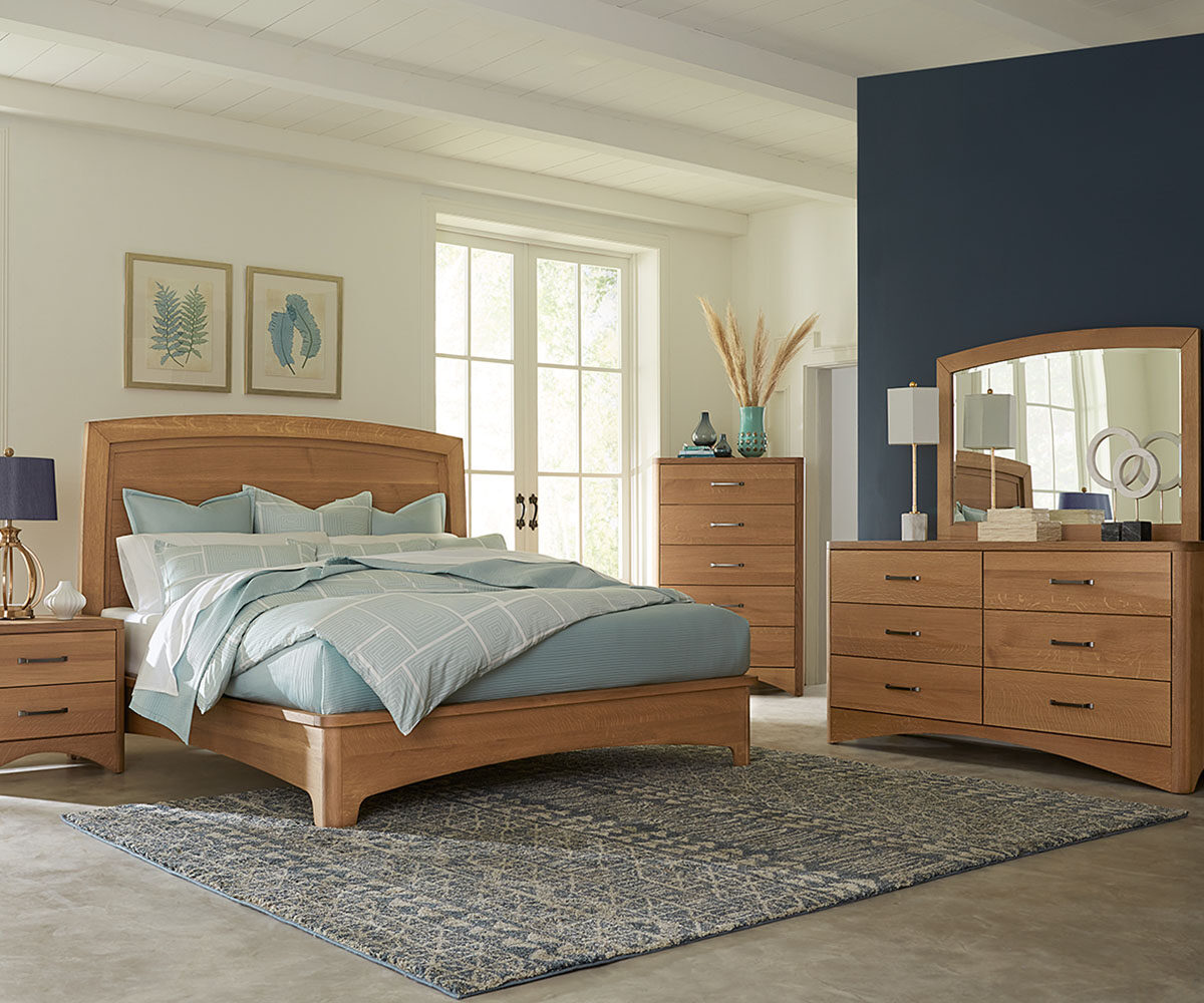 Woodmont Bed With Fabric Headboard - Image 4
