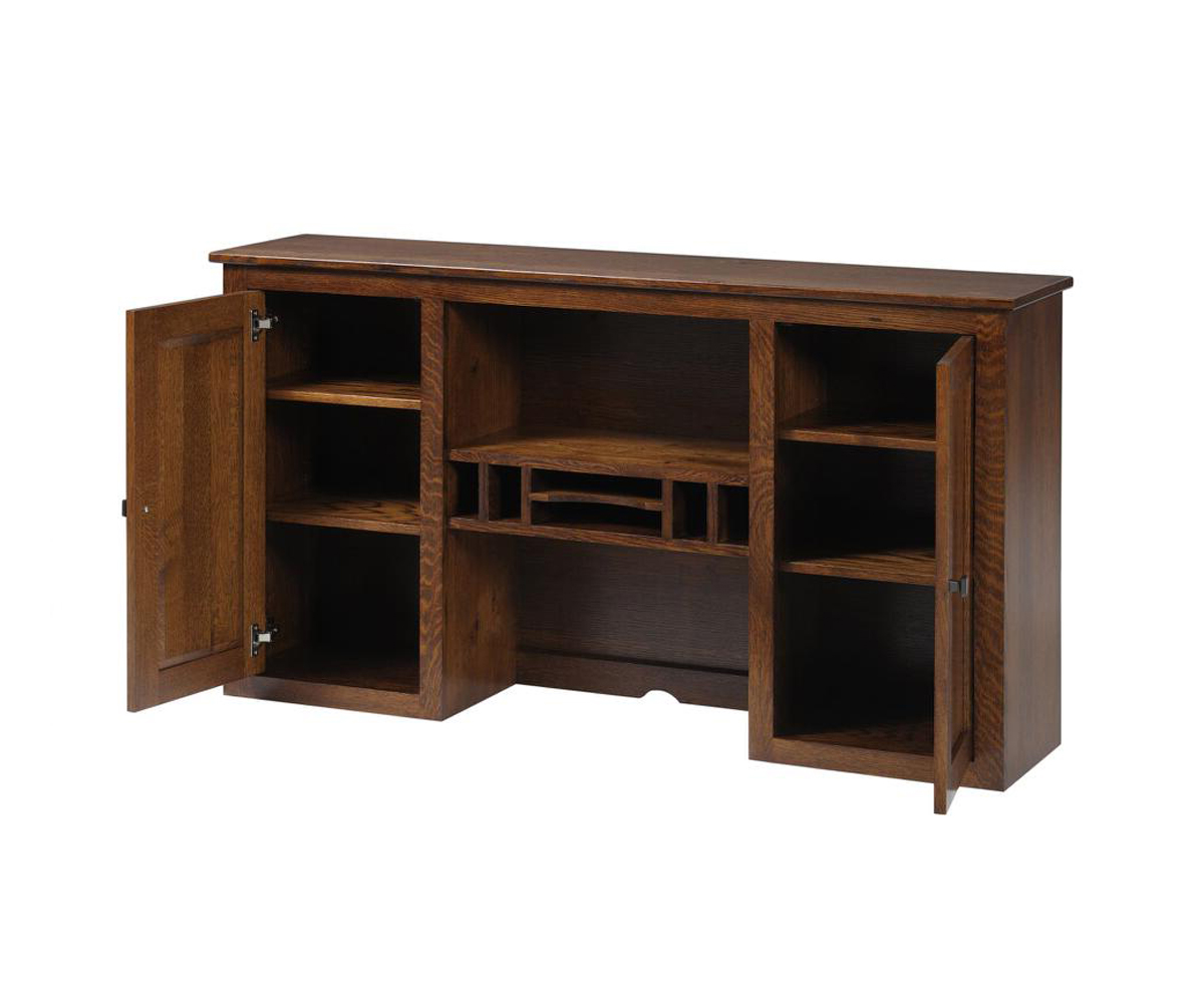 Clark Mission Modular 60" Credenza With Hutch - Image 3