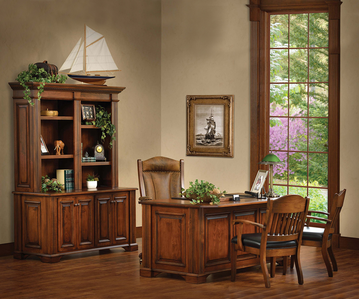 Lincoln 98" Base and Three Piece Hutch - Image 2