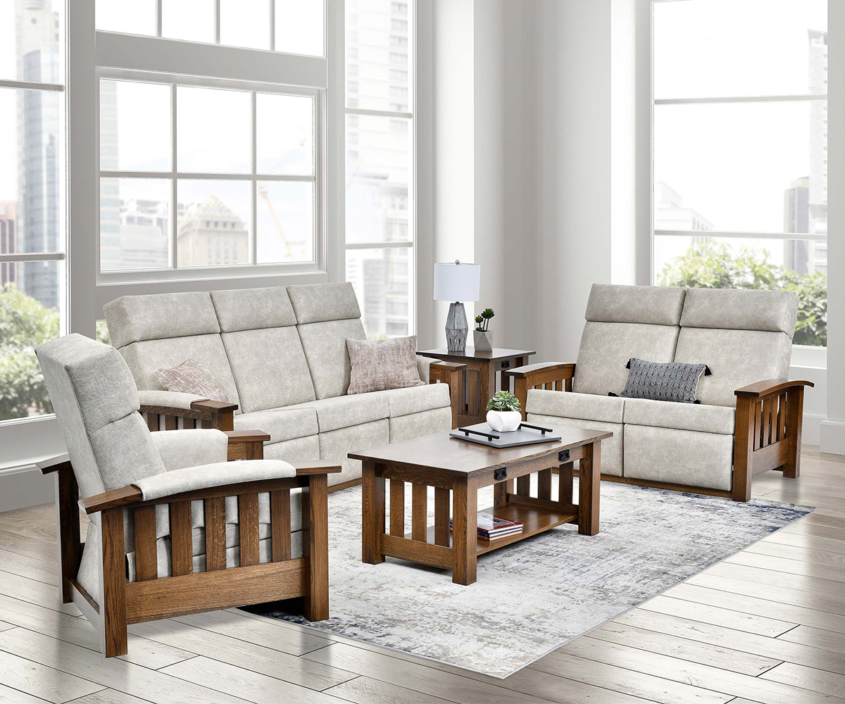 Timber Mission Wallhugger Sofa Recliner - Image 3