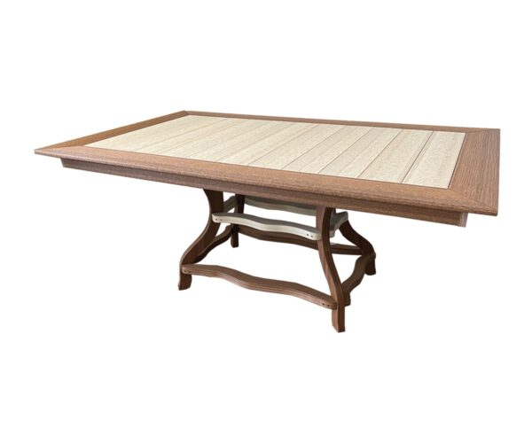 Border Dining Table With Curved Leg - 48x72