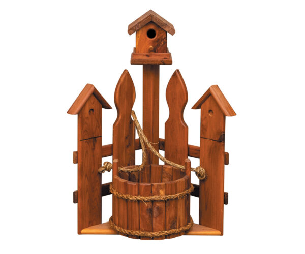 Small Corner Picket Fence Planter