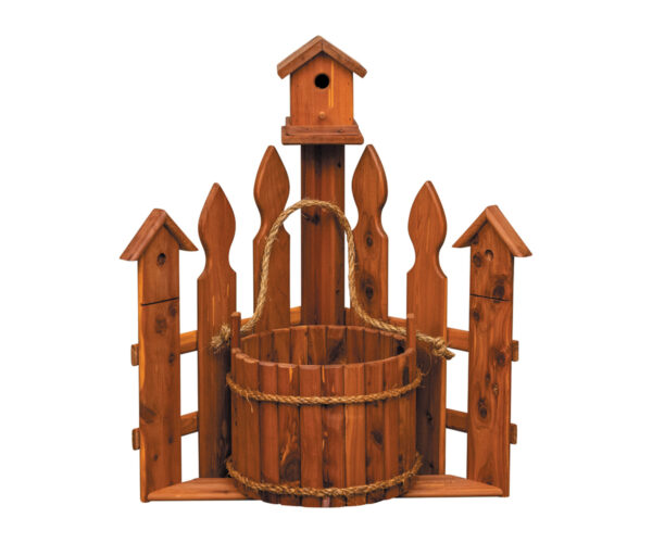 Large Corner Picket Fence Planter