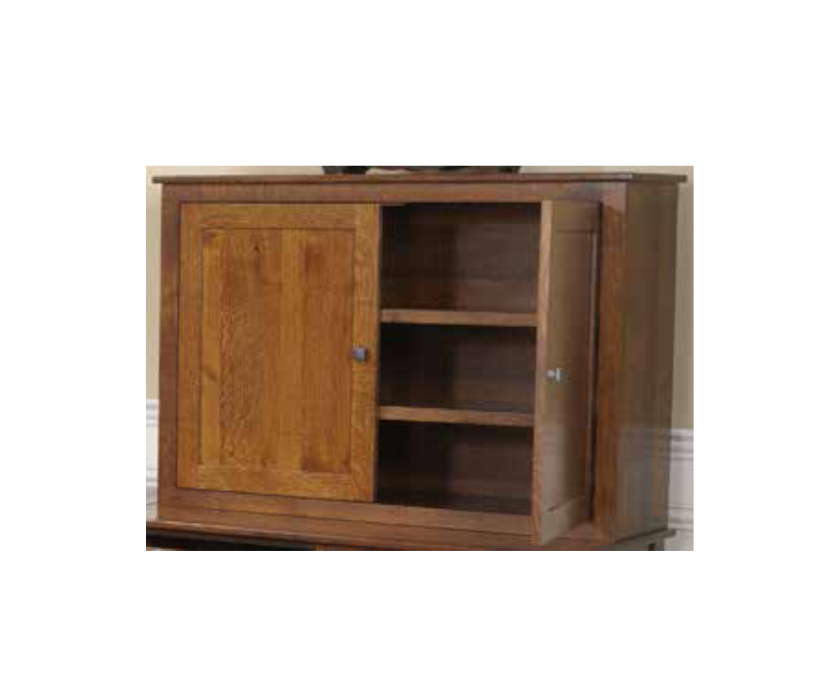 Clark Mission Modular 48" Credenza With Hutch - Image 3