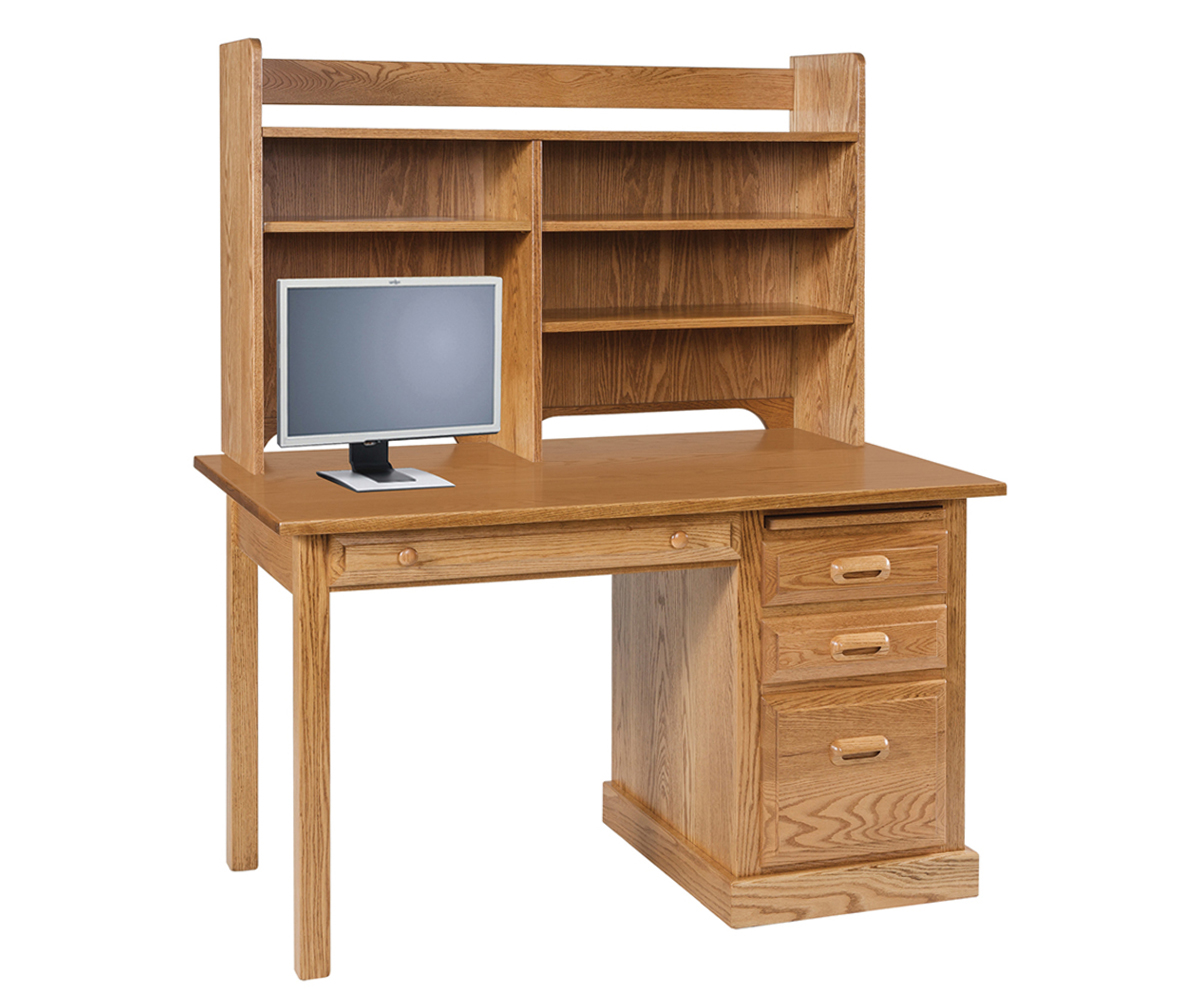 Traditional Regular Desk & Hutch