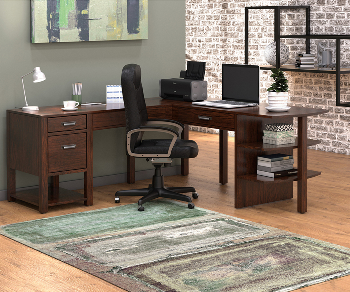 Wakefield L-Desk With Drawers - Image 3