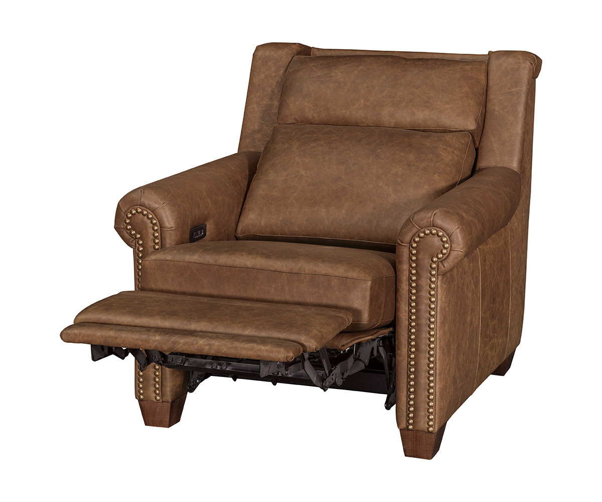 Remington Chair Recliner with Tilt Headrest - Rolled Arm - Image 3